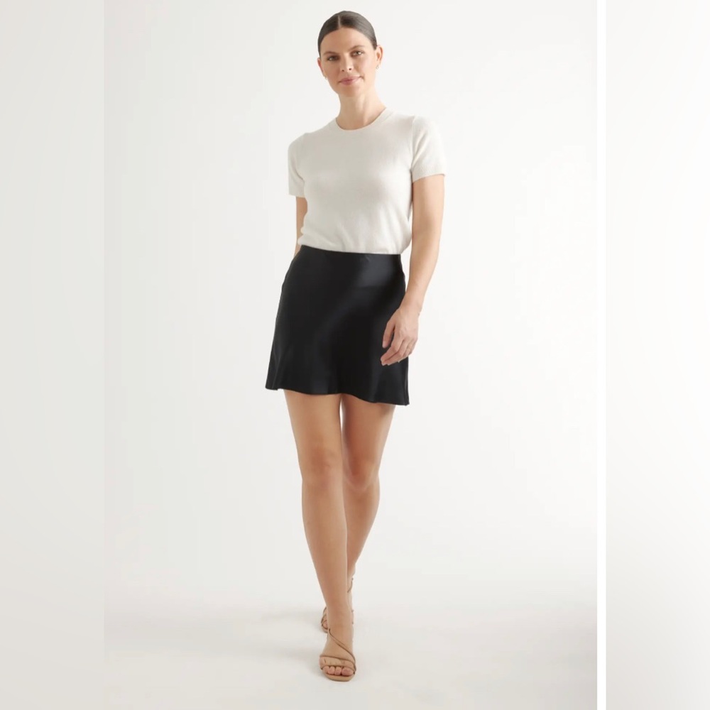 Quince 100% Washable Silk Mini Skirt